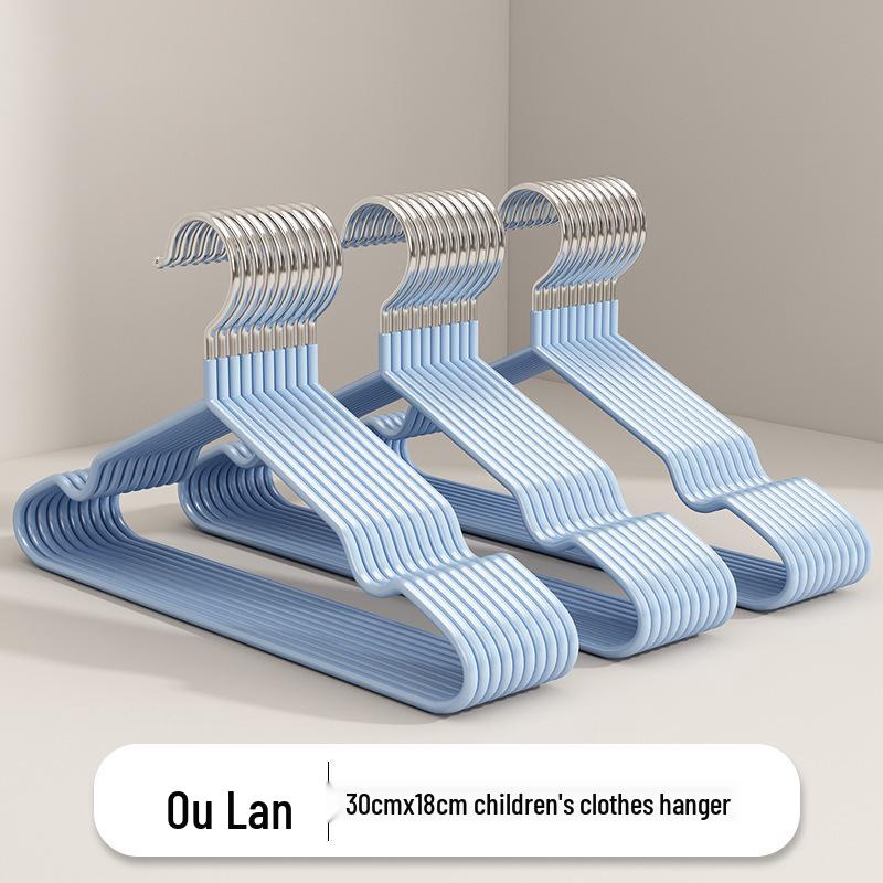 Extra dicker rutschfester tauchbeschichteter Kleiderbügel für Erwachsene und Kinder - Markierungsfreie Wäschetrocknungslösung