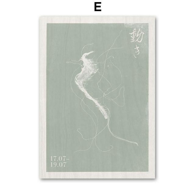 Mädchen Tinte Grün Blätter Segelboot Landschaft Zitat Wandkunst Leinwand Malerei Nordische Poster und Drucke Bilder für Wohnzimmer Dekor