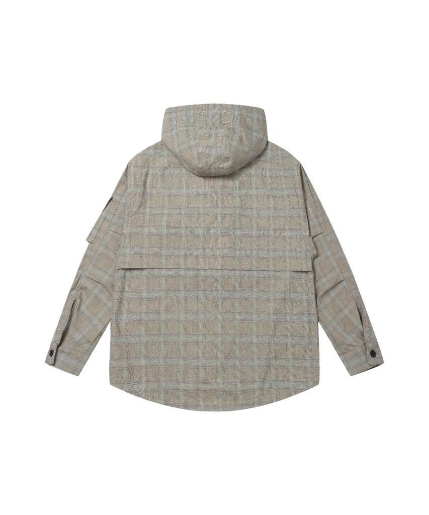 Solew Tr Hooded Windbreaker_Check Blue