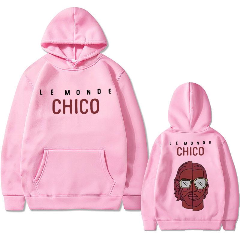 French Rapper PNL Le Monde Chico Album Graphic Print Hoodie Men Women Hip Hop Fashion Oversized Sweatshirt Men's Casual Hoodies