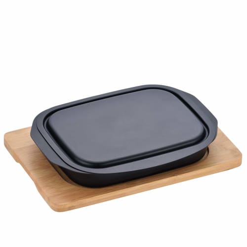 Wahei Freiz Grill Pan, Square, 17 X 22 Cm, Utilizes Fish Grill for Grilling, Steaming, and Reheating, Includes Lid and Base, MD-0091