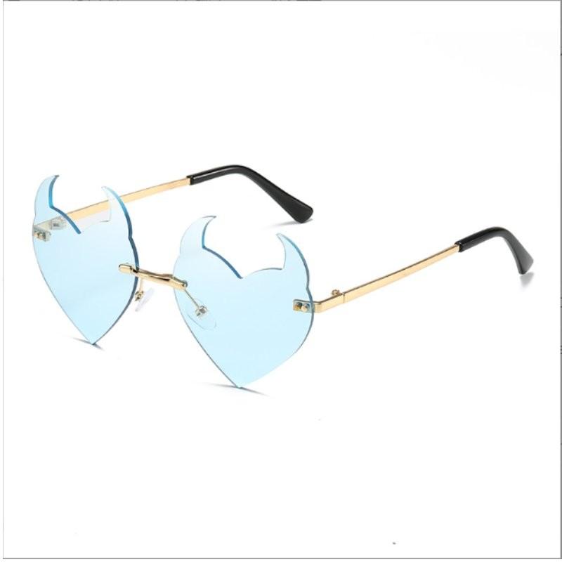 Trendy Stylish Irregular Sunglasses For Parties And Festivals With Uv380 Protection