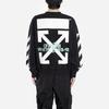 OFF WHITE Waterfall Print Crewneck Sweatshirt OMBA035E19E300151088