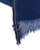 The Museum Visitor Diagonal Zipper Detailed Washed Denim Skirt (Washed Blue)