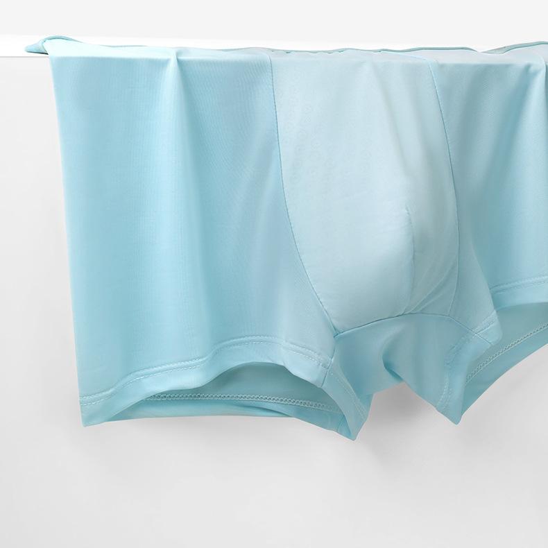 4pcs Ice Silk Underwear for Men Air-conditioned Summer Underwear for Men Boxer Brief