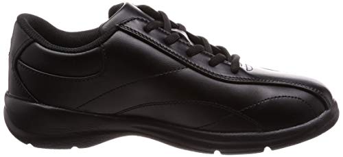 Asahi Women's L511 Lightweight Zippered Walking Shoes, Black, Size 23.5 Cm, 4E