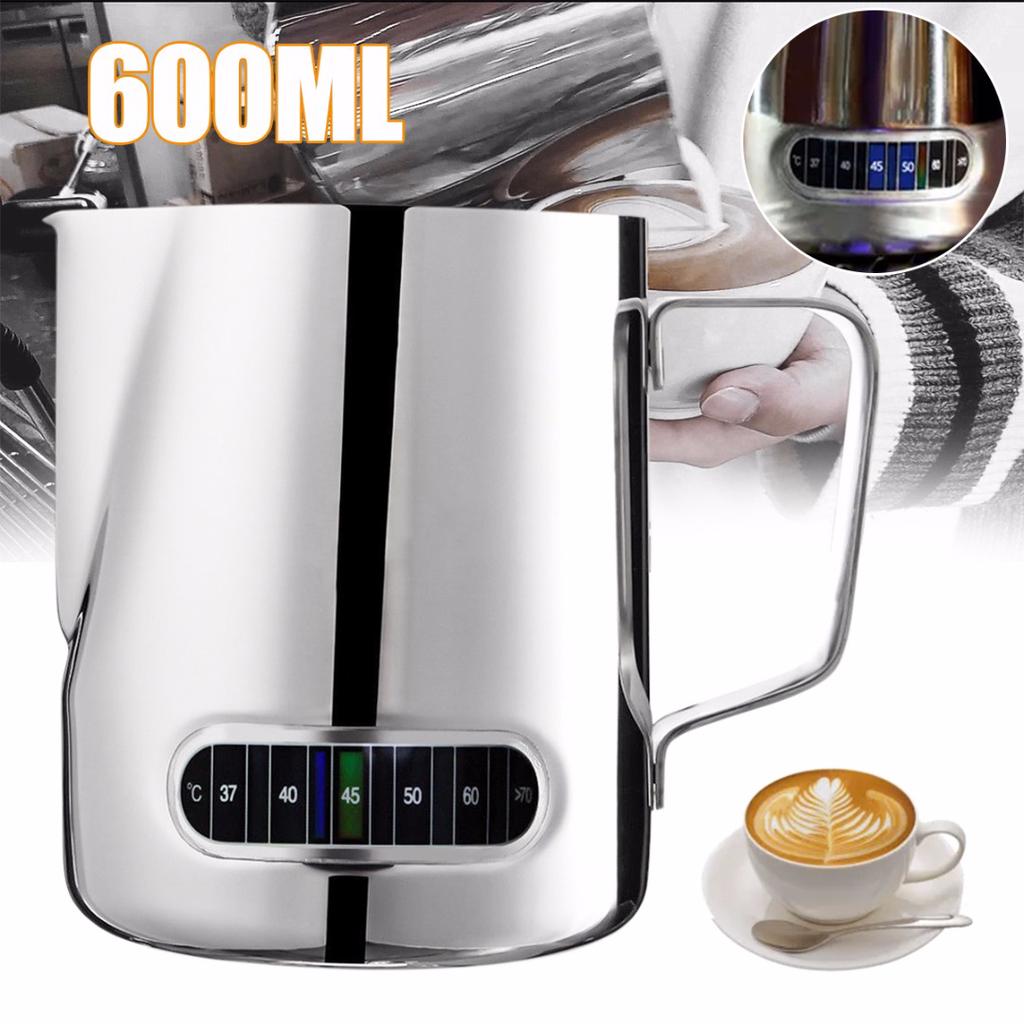 Buy PDTO 600ml Stainless Steel Coffee Pitcher Frothing Latte Milk Jug