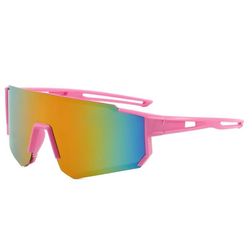 Outdoor Cycling Sports Glasses Men's and Women's Fashion Integrated Large Lenses Motorcycle Protective Goggles Mountain Bike