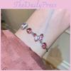 Cute Animal Zircon Butterfly Bracelet With Adjustable Clasp For Women Gift