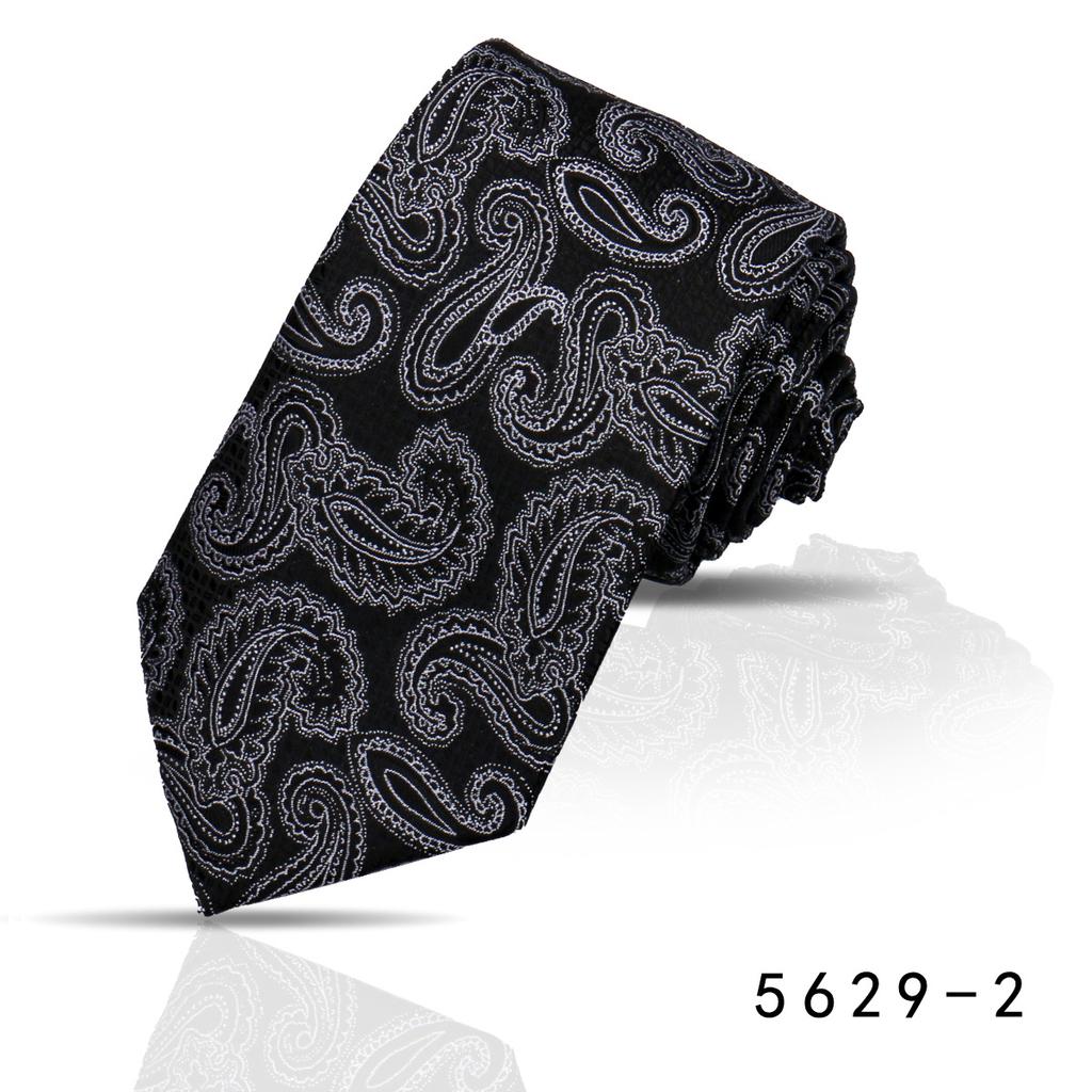 Men'S Premium Business Waterproof 8Cm Tie Polyester Trendy Sparkle 7.5Cm Pure Black Striped Hand Tie