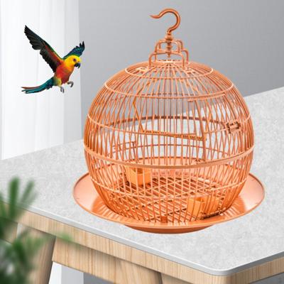 Kuş Kafesi Küresel Dekoratif Avrupa Stilleri Sağlam Havalandırmalı Kuş Kafesi Muhabbet Kuşu