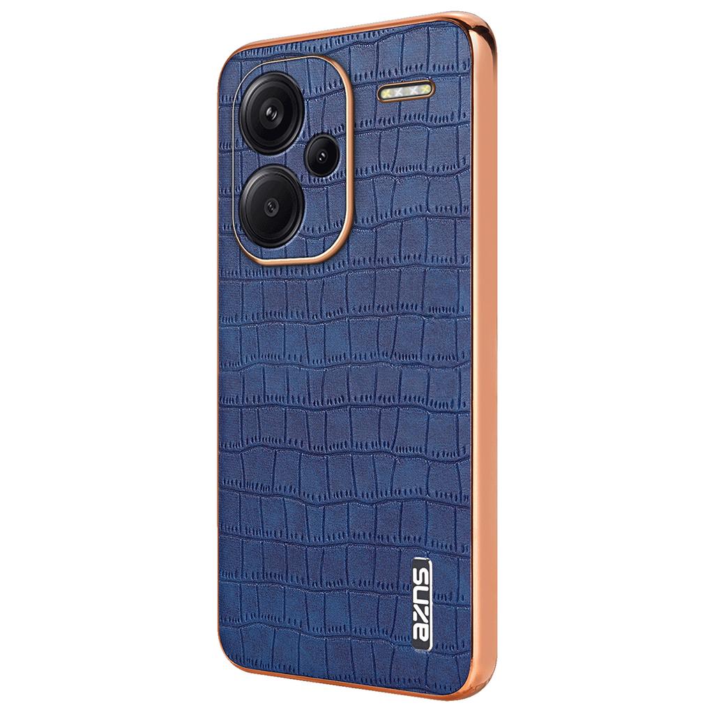 For Xiaomi Redmi Note 13 Pro+ 5G Electroplating Case Textured PU+TPU Phone Cover