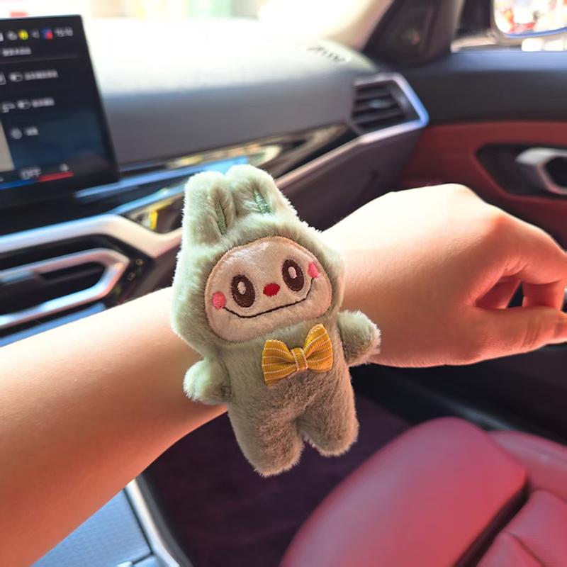 Cartoon Labubu Slap Snap Wrap Wristband Bracelet Cute Funny Toys Children Hand Ring Decoration