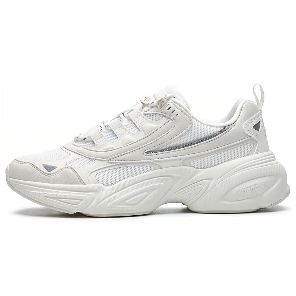 Fila Cube Fabric Shock Absorbing Durable Lightweight Low Top Casual Shoes Women Sneaker White F12W216130FSW