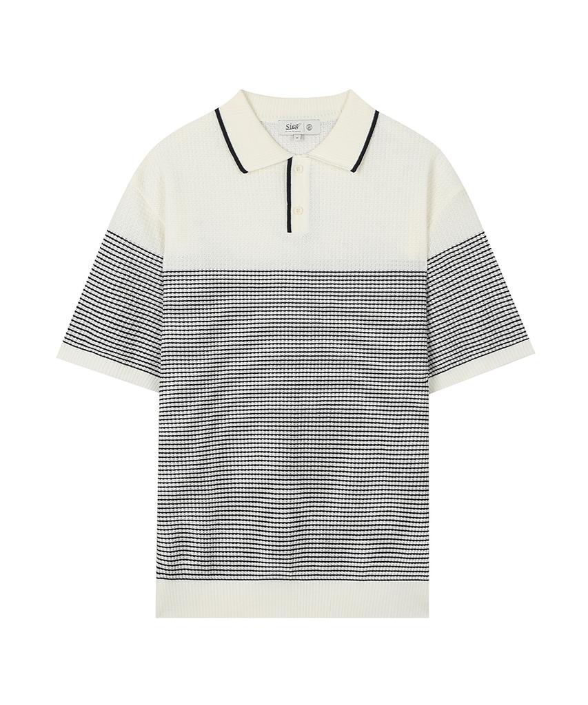 SIEG Striped Half Collar Knit (Piucd8061)