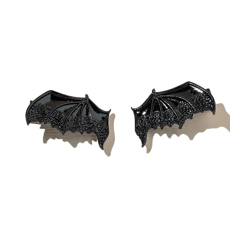 2 Pcs Fashion Funny Multi Colored Bat Wing Barrettes Hair Clips For Women Girls Party Hair Accessories