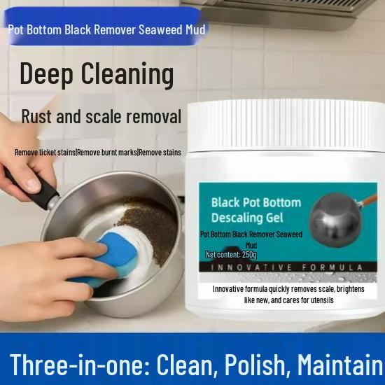 

Stainless Steel Black Algae and Heavy Oil Stain Remover for Pots