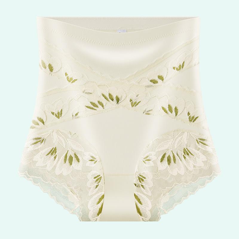 

Сексуальные кружевные трусики больших размеров с высокой талией для женщин - бесшовный дизайн для коррекции живота и подтяжки бедер на весну и лето 3XL