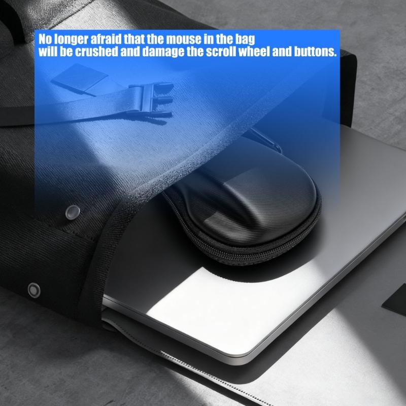 Étui rigide portable en EVA Sac de rangement pour souris pour 4 souris pour le voyage, le bureau, la maison, Étui seul