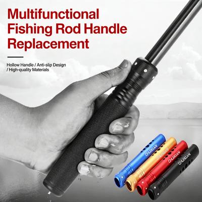 Multifunctional Fishing Rod Replacement Handle All Metal Platform Fishing-Rod Hand Rod Fishing Gear Fpr Broken Rods