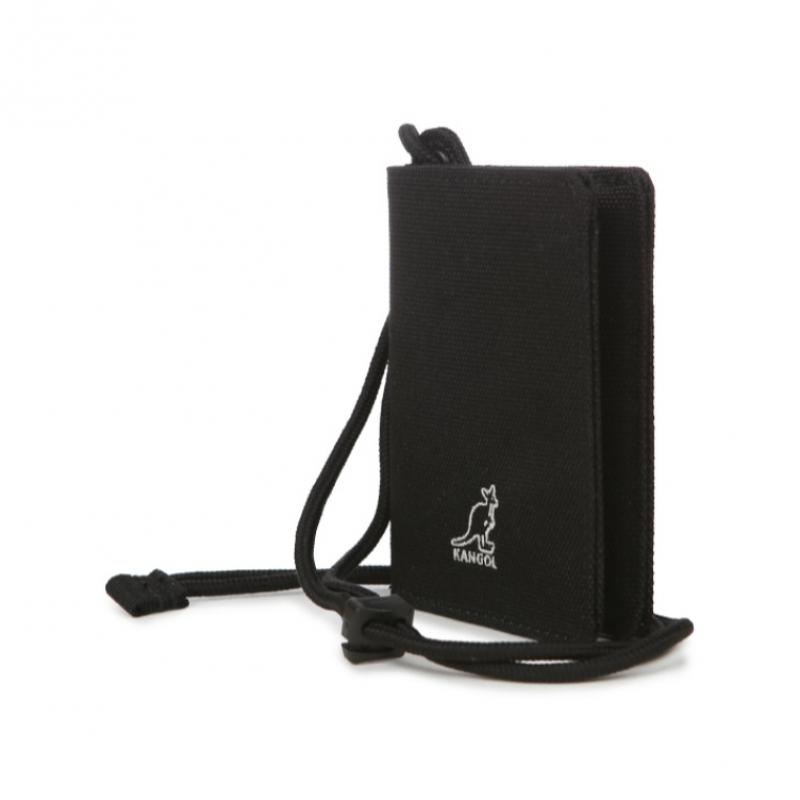 KANGOL Kolye Kart Tutucu Siyah 4016