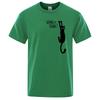 Summer T-shirt for Male Funny Cat Printed Hang in Here Cute T-shirts Men Cotton Short Sleeve Top Tee Shirts Casual O-Neck Tops
