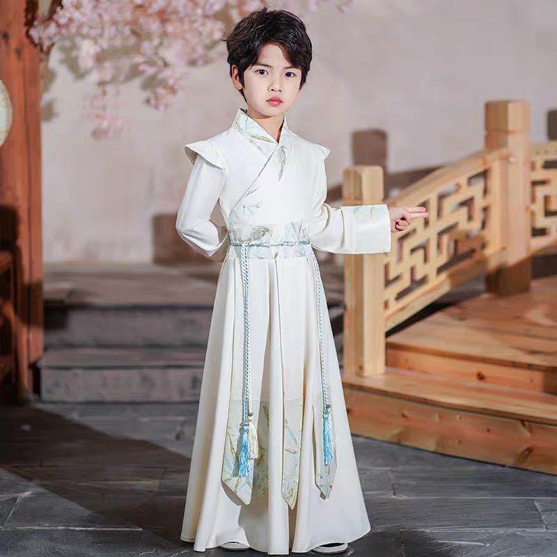 Chinese Style Ancient Tang Suit Hanfu for Boys - Traditional Performance and School Costume