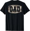Retro Old School Camo Dad Pocket, Camouflage Dad Fathers Day T-Shirt (On Back)