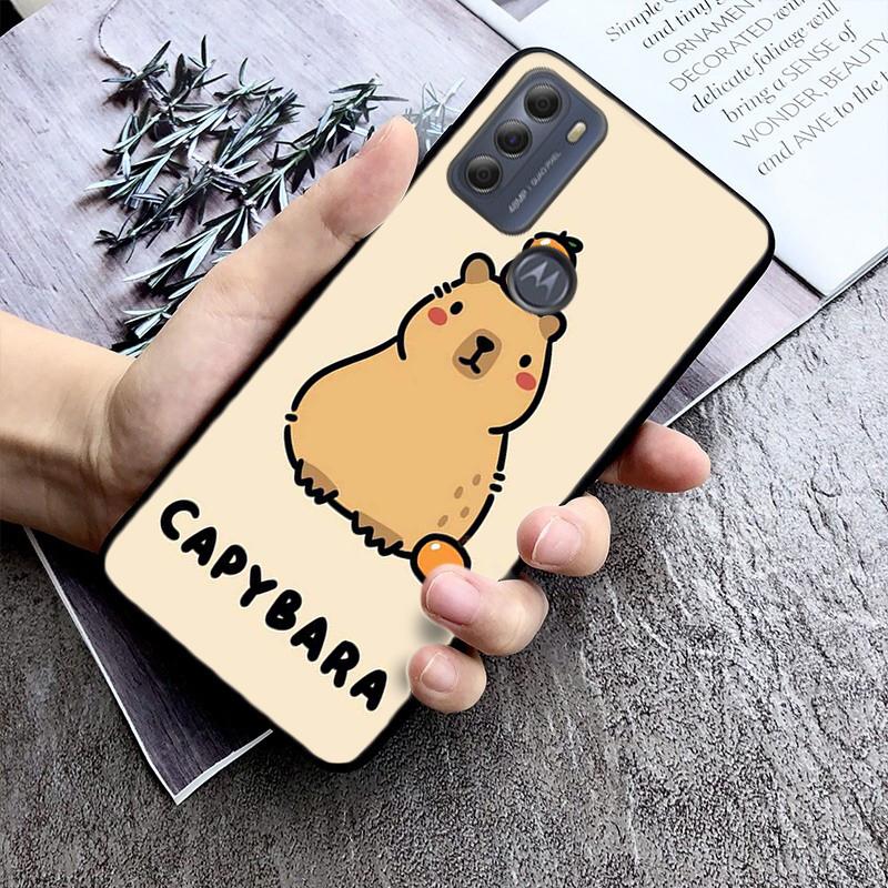 

Чохол Cute Capybara для Moto G84 G22 G32 G42 G52 G62 G53 G72 G60 G60S G100 G10 G20 G30 G13 G50 G 5G G Pure Moto G10 G20 G30
