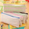 Bojin Canvas DIY Blank Pencil Case for Student Art - Perfect for Hand-Painting for Boys and Girls