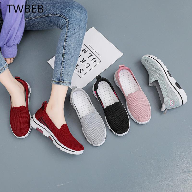 

Woman Flat Shoes Woman Lightweight Sneakers Summer Autumn Casual Comfortable Woman Knit Sock Shoes Zapatos De Mujer