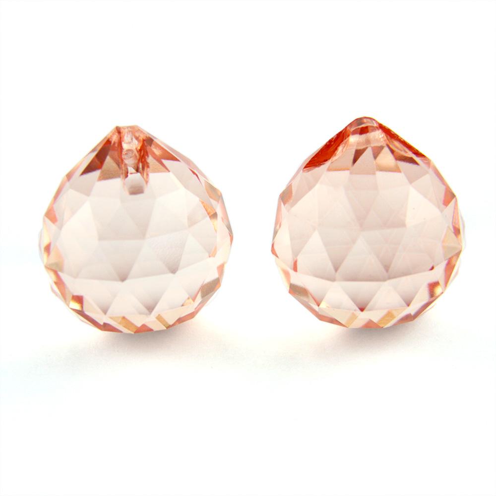 Boules suspendues en cristal K9 de différentes couleurs 15 mm/20 mm/30 mm/40 mm Prismes en verre Boules facettées Feng Shui Décoration d'arbre de mariage de fête d'hôtel