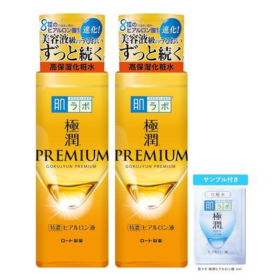 Hada Labo Gokujyun Premium Hyaluronic Liquid Lotion 170ml 2 Units + Sachet Included