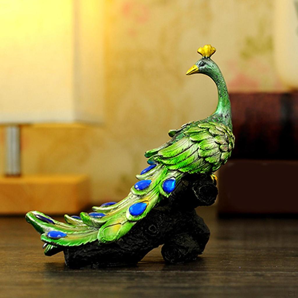 Animal Beautiful Peacock Statue Home Decor Figurine
