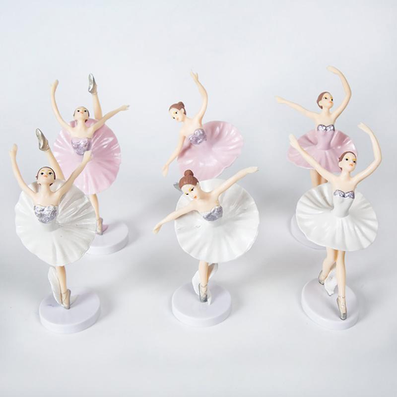 3 Stück Ballettmädchen Kuchen Tanzende Geburtstagsdeko Baby Mädchen Gastgeschenk Happy Birthday Deko