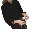 2026 Summer Plus Size Women's Chiffon Blouse: Korean Style with Bow Princess Sleeves