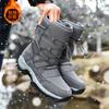 Winter Women Ankle Boots Keep Warm Women's Snow Boots Outdoor Slip on Platform Women's Hiking  Thickened Plush Women