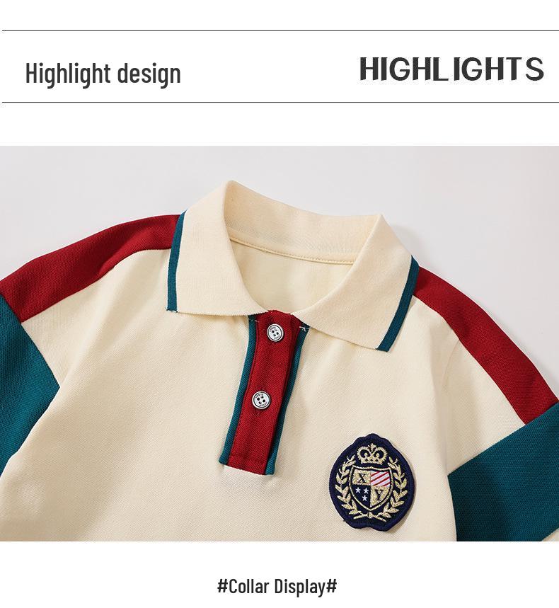 Children's Pure Cotton School Uniform Set for Summer, Spring & Autumn