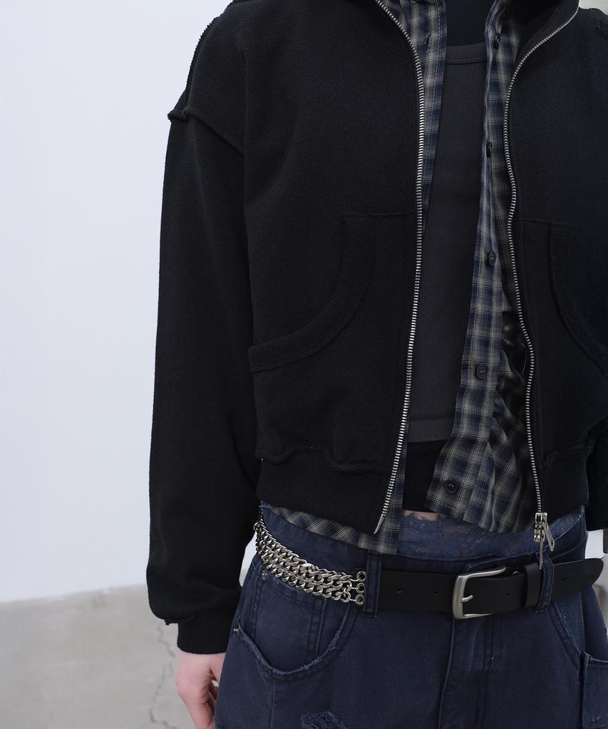 Lcdc™ Structured Zip-Up Jacket (Black)