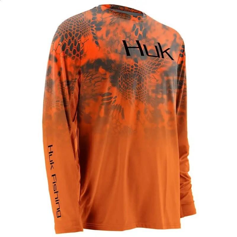 Mens Quick-Dry UV Protection Fishing Shirt Long Sleeve Breathable Ice Silk Cycling Jersey Outdoor Sports Summer