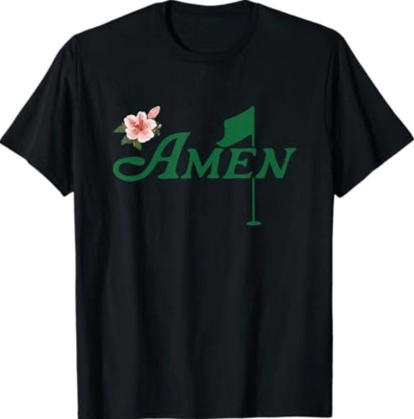 Amen Golf Love Golf Flower Floral Azalea Augusta Georgia T-Shirt 3XL