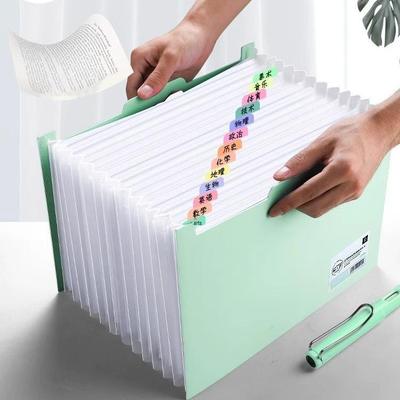A4 Accordion File Storage Folder - Large Capacity for Students and Documents