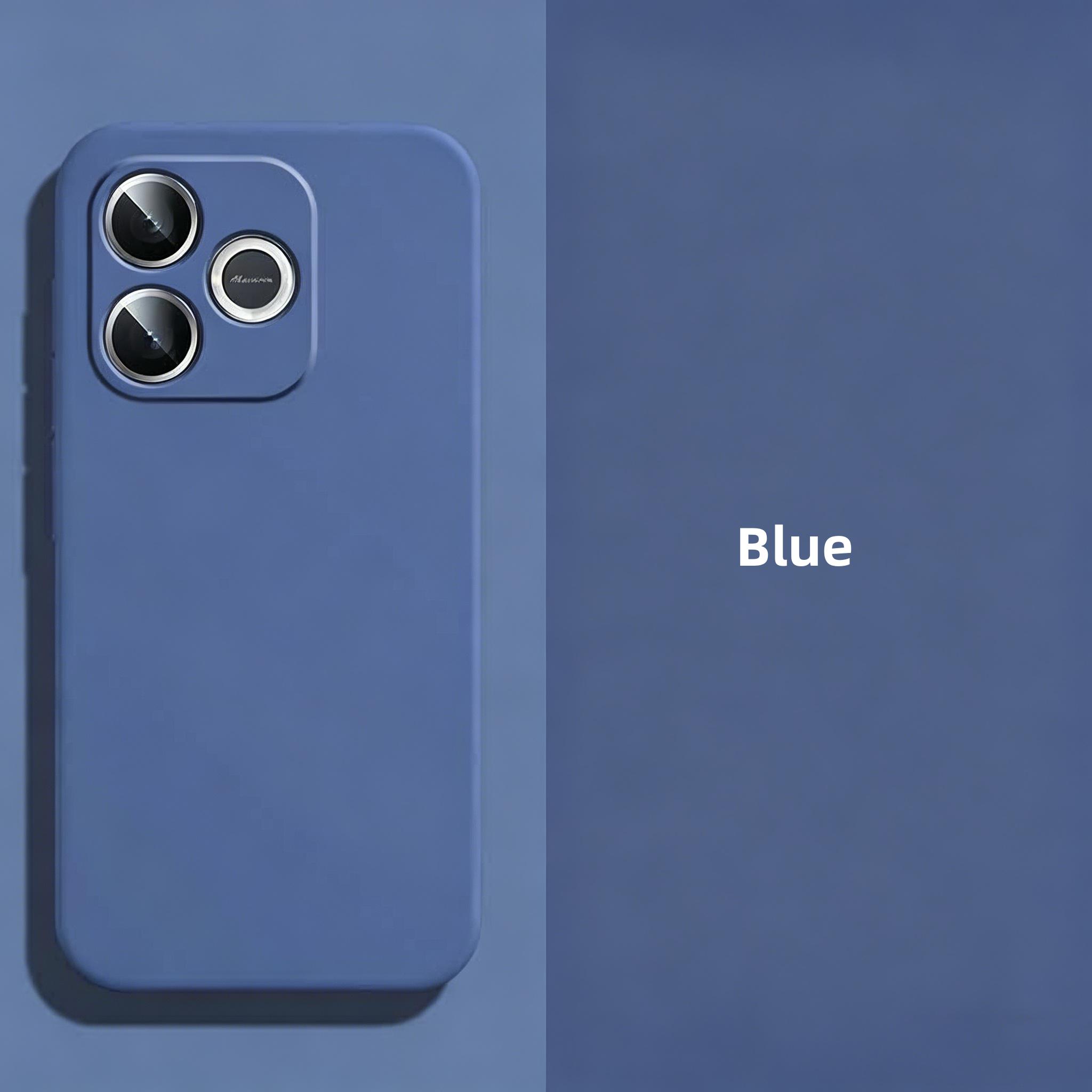 For Honor 600 Lite Case Honor 600 Lite Cover Funda Coque Shell Original Liquid Silicone Soft TPU Phone Bumper For Honor 600 Lite Honor 600 Lite синий