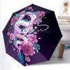 1pc Auto-Folding Cartoon Practical Umbrella with Convenient Three-Fold Design, 8-Bone Iron Frame - Outdoor, for Festivals, Travelers, Daily Use, and G