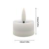 12 Pcs Battery Powered LED Candles Flickering Flameless Ambient Candle Lights Environmental Friendly Round LED Wedding Candles