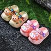 Cute Cartoon Clogs For Girls Summer Non Slip Soft Sole Closed Toe Sandals Baby Bath Slippers Kids Lightweight Beach Shoes