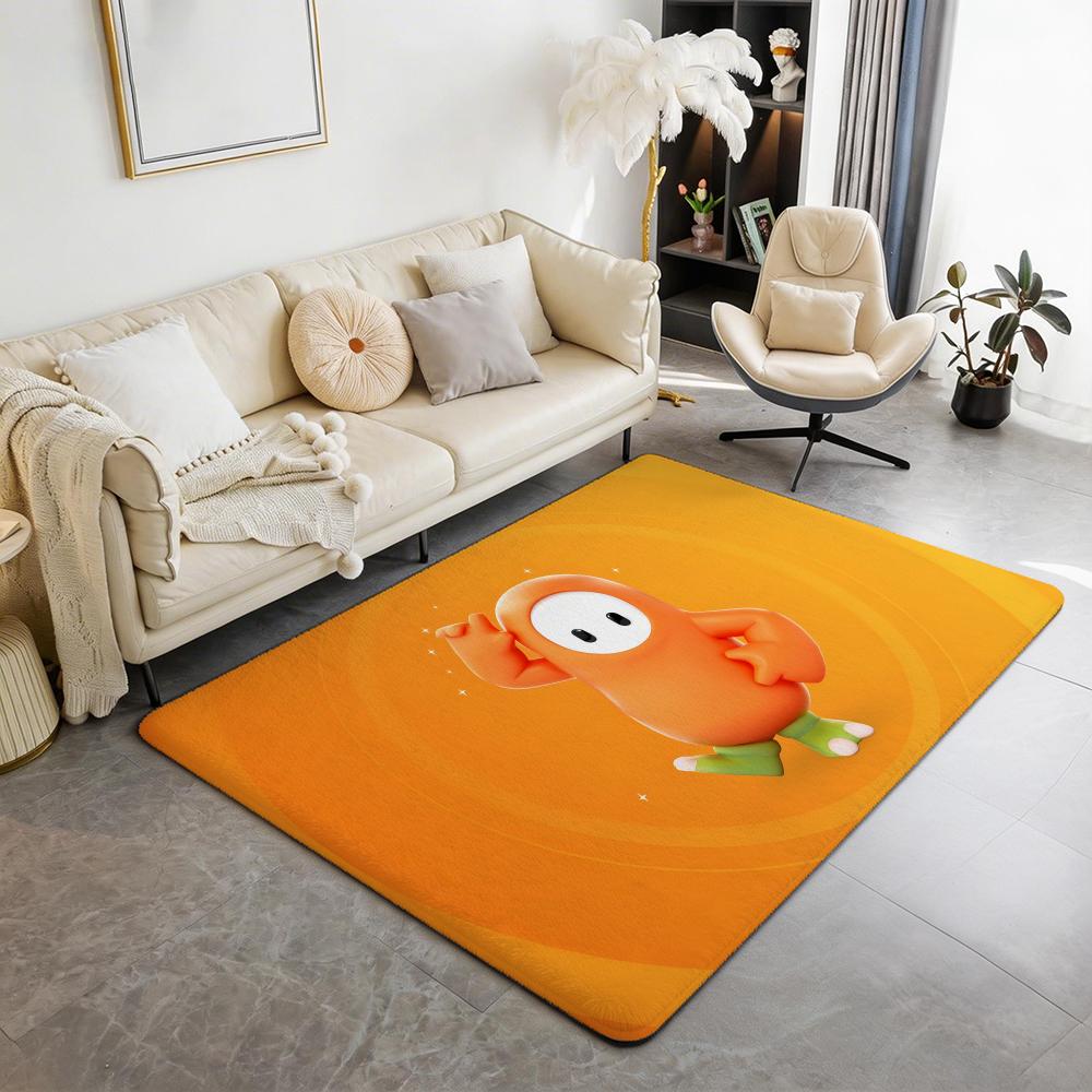 Game F Fall Guys Floor Mat Eco  Flannel Doormat Non Slip Odorless Indoor Floor Rug Soft Short Plush Home Mat