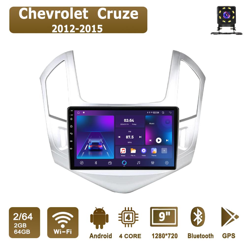 Android Car-Play Car Radio For Chevrolet Cruze 2012-2015 Multimedia Player Head Unit Stereo GPS Navigation BT WIFI,2+64GB