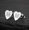 2025 Women's Retro Stainless Steel Alphabet Stud Earrings: Geometric & Simple Design