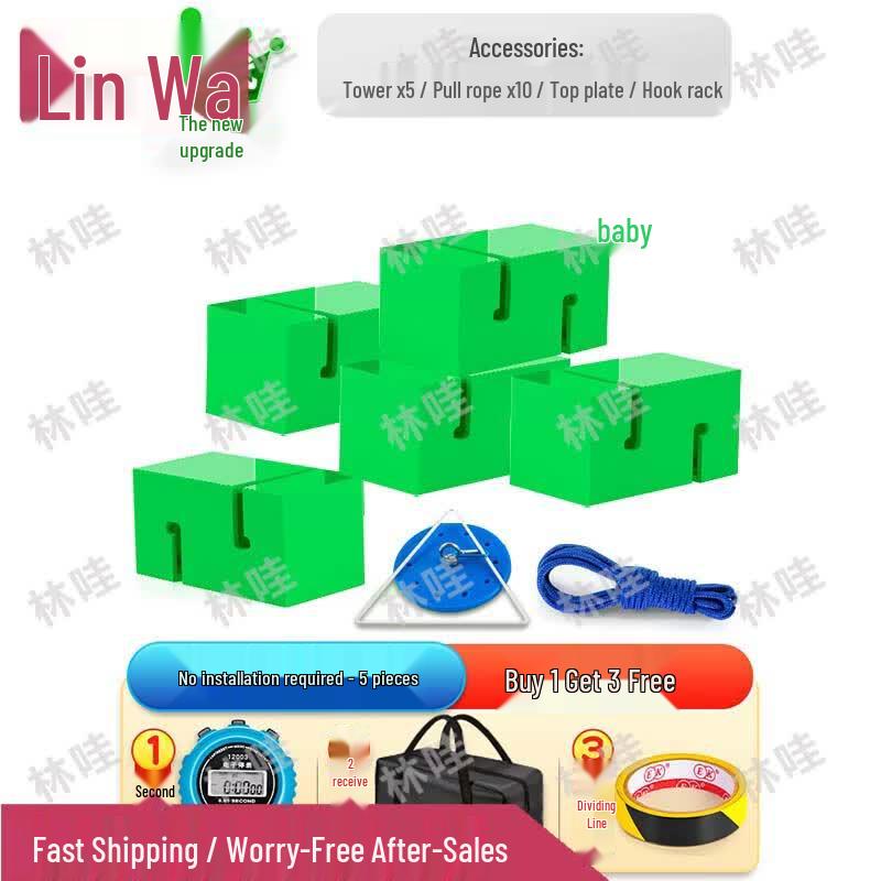 Linwa Collaborative Tower Building Game Set